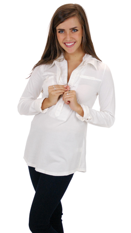Girls in the Hood Top, Cream
