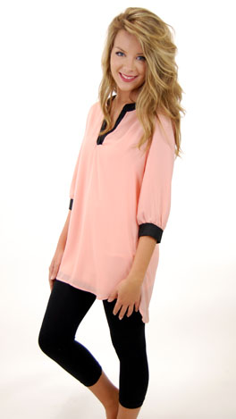 Class Act Tunic, Peach