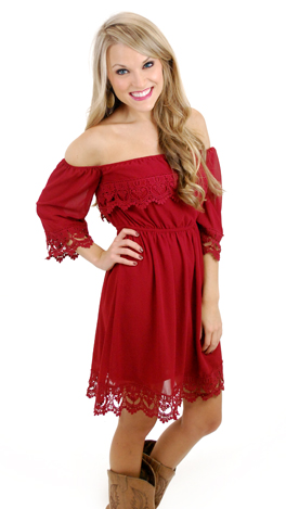 Listen to your Heart Dress, Cranberry