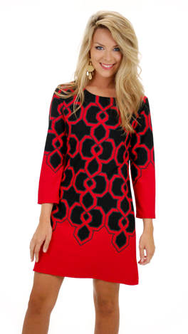 Looking Glass Dress, Red