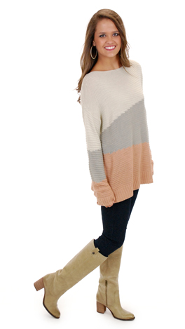 Trifecta Sweater, Peach