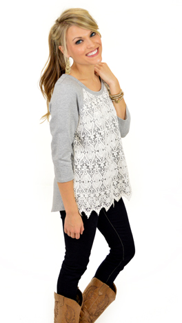 First Lace Knit Top