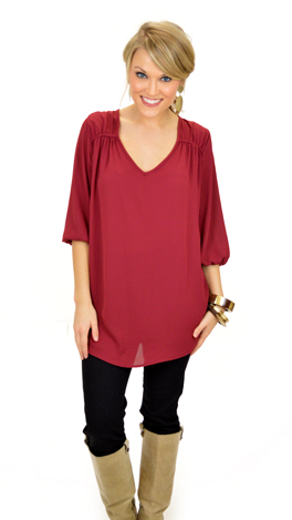Encore Blouse, Wine