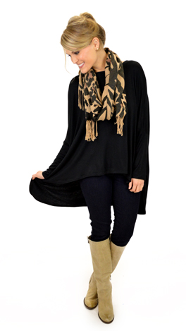 GLAM Box Tee, Black