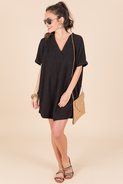 Fluffy Tunic, Black