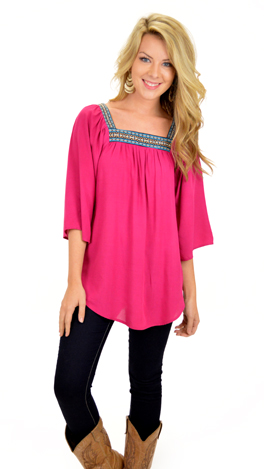 Pink Squared Top