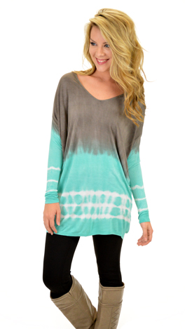 Dip & Slide Tunic, Mint