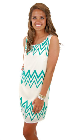 Space Mountain Dress, Green