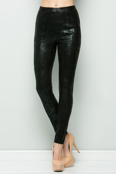 Cobra Leather Leggings