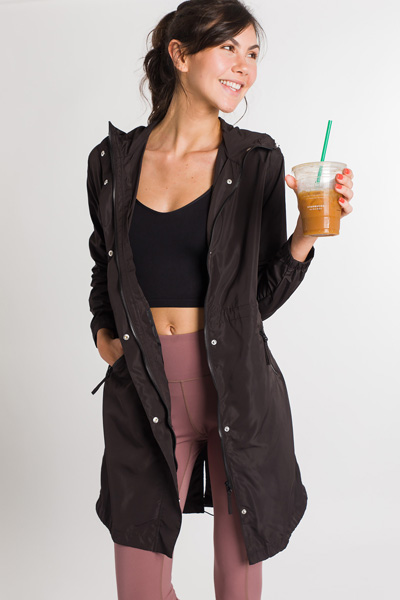 Rainy Day Windbreaker, Black