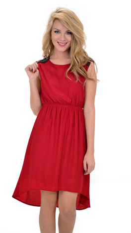 Blakely Dress, Red