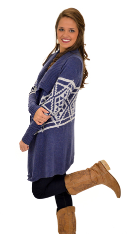 Thick as Thieves Cardi, Blue