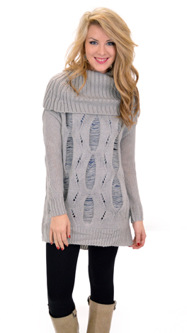 Roll on Sweater, Gray