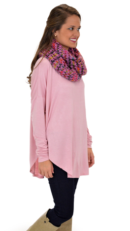 Let Loose Tee, Light Pink