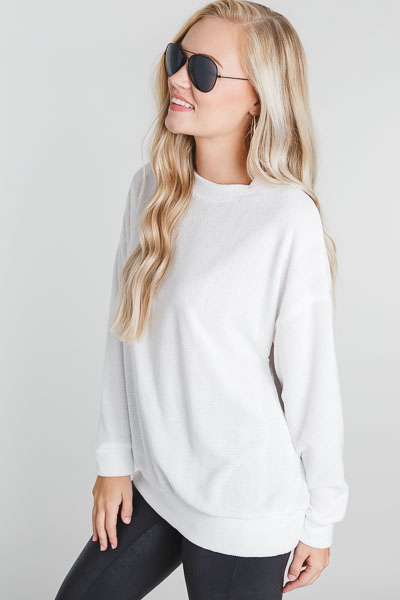 Campbell Cozy Pullover, Off White