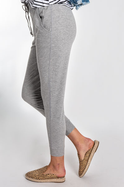 Comfy Jogger Pants, Grey