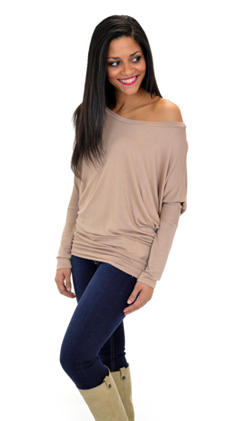 Jersey Shore Dolman, Taupe