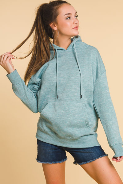 Tunic Hoodie, Smoky Blue