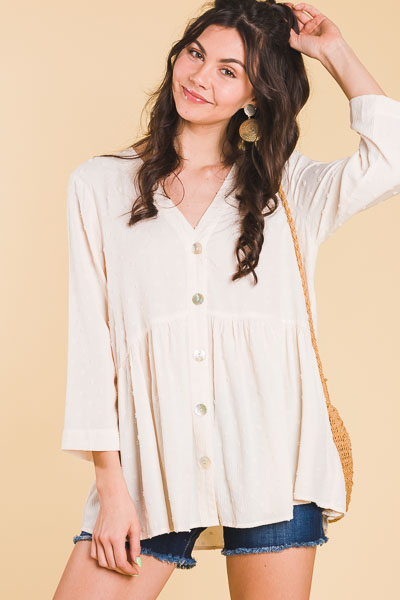 All Natural Swiss Dot Tunic