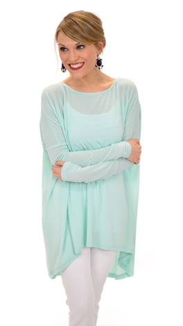 Cozy Folks Tee, Mint