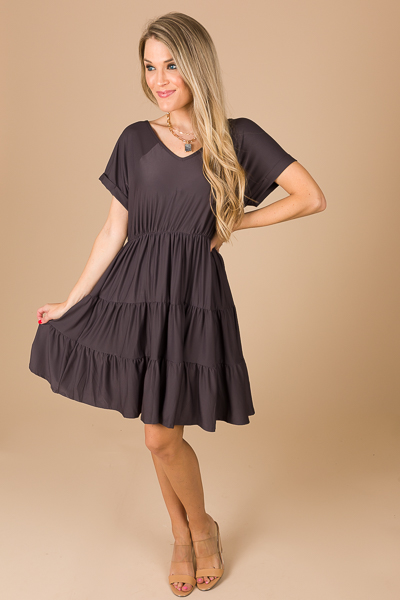 Easy Going Dress, Grey