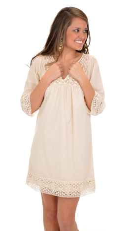 Sophia Dress, Cream