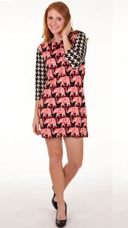 Tracy Negoshian Ruth Elephant Shift Dress