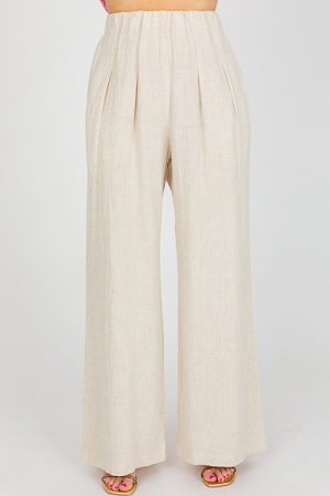Maren Linen Pants, Natural