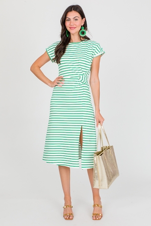 Seven Seas Knit Midi, Jade Green