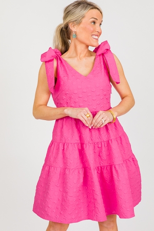 Sweet Spot Texture Dress, Pink