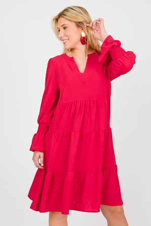 Debrah Dress, Red