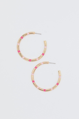 Nellie Earrings, Pink