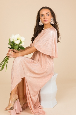 Micropleat Maxi, Pink/Gold