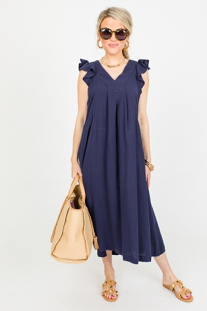 Gauze V Maxi, Navy