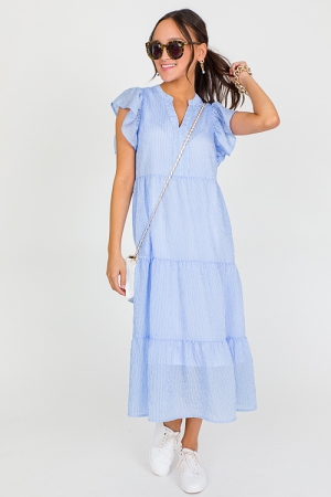 April Stripe Midi, Blue