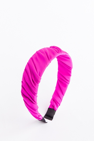 Satin Headband, Hot Pink