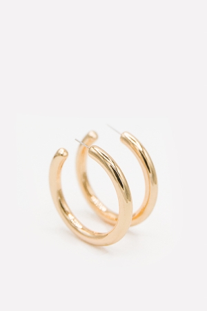 50mm Tube Hoops, Gold