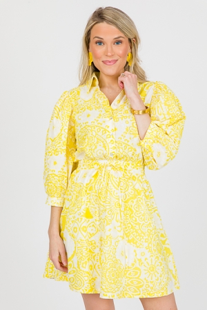 Sunny Side Dress, Yellow