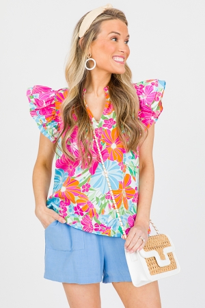 Tropical Twist Floral Top