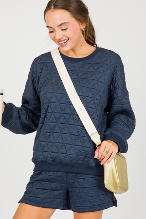 Soft Quilted Set, Midnight Blue