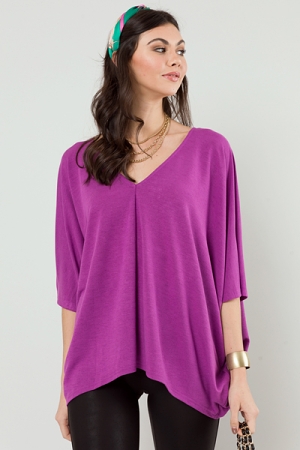 Go With The Flow Top, Violet