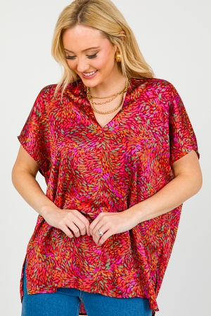 Willow Blouse, Wine Burst