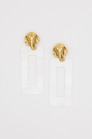 Elephant Acrylic Earring