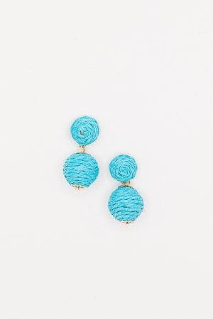 Raffia Drop, Lt. Blue