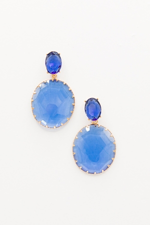 Oval Rhinestone, Blue