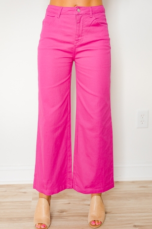 Sophia Twill Pants, Magenta