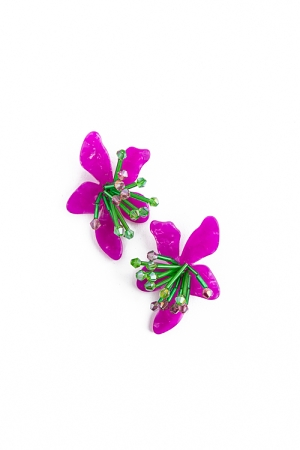 In The Bloom Earring, Purple