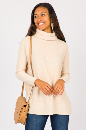 Lucille Brushed Tunic, Oatmeal