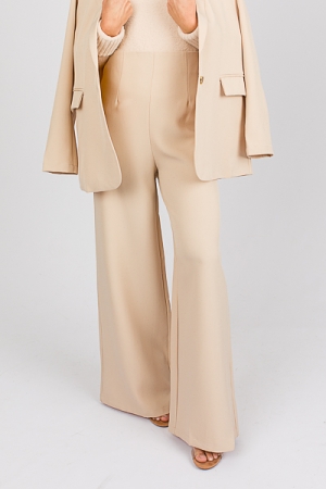 Wide Leg Trouser, Taupe