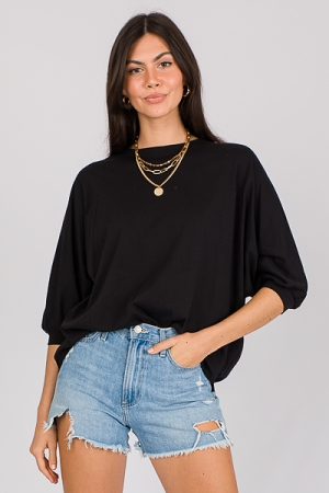 Hold On Loosely Tee, Black